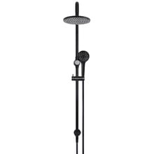 Round 200mm Twin Shower With 3 function Hand Shower & Square Gooseneck